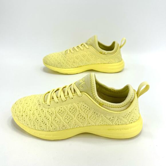 APL Techloom Phantom Women Running Shoes/Sneakers Size 8.5 Yellow Laced Slip-On - Picture 2 of 16